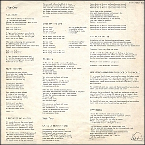 Maestoso LP inner sleeve
